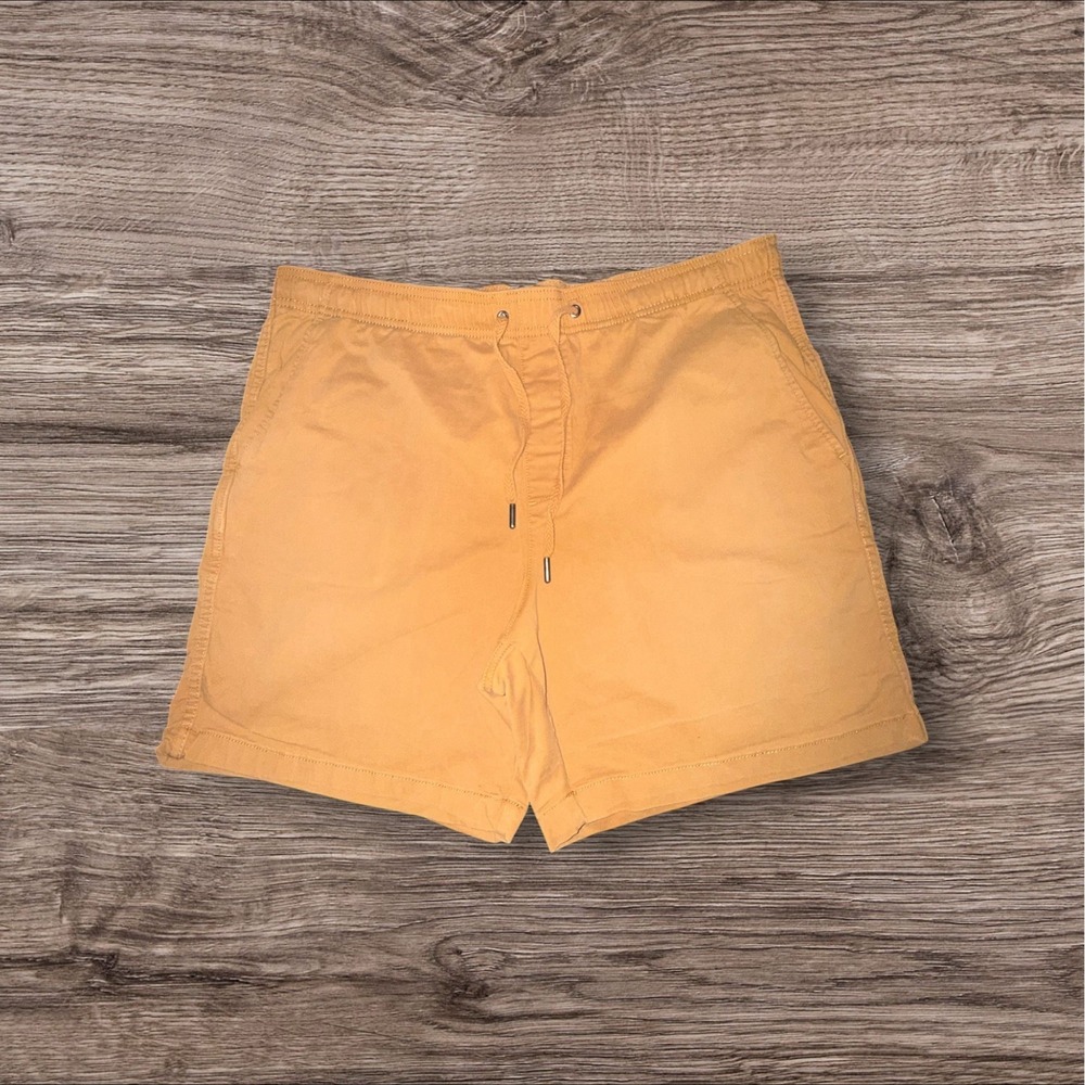 Gap Men's Drawstring Shorts XL Brown Sugar Elastic Waist Pull On 7" Inseam